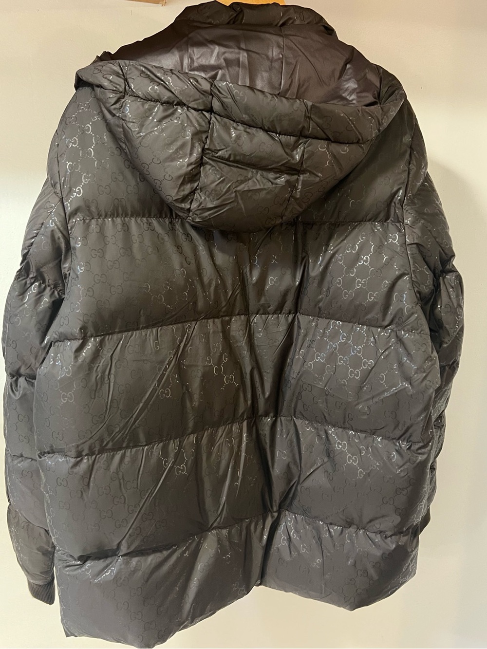 Gucci Dark Brown/Black Monogram Quilted Jacket - Picture 2 of 8